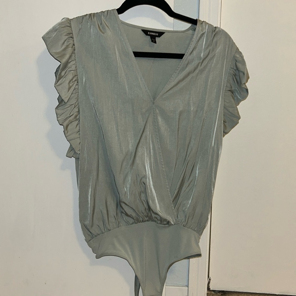 Express Satin Business Casual Blouse